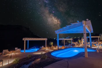 Cold plunge pool at Zion Canyon Hot Springs La Verkin Utah